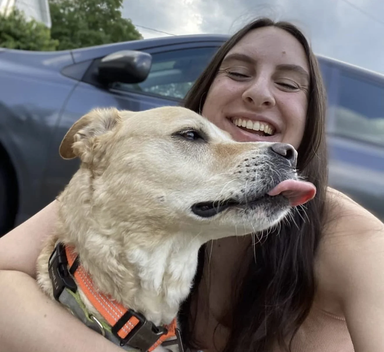 Bethany, founder of Doo Diligence, with her rescue dog